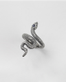 NOVE25 ANELLO SERPENTE CON SPINELLO BLU