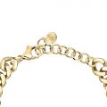 CHIARA FERRAGNI CHAIN BRACELET YELLOW GOLD+WHITE/GREEN CZ 170+25MM