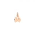 DoDo Ciondolo foglia Oro Rosa e Smalto Verde