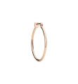 DoDo Orecchini Cerchio Grandi Oro Rosa 9Ct (mezzo paio)