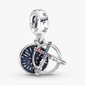 PANDORA Star Wars, charm pendente doppio Spada laser