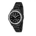 CHIARA FERRAGNI SPORT BAGUETTE 36MM 3H BLACK DIAL BRACELET BLACK