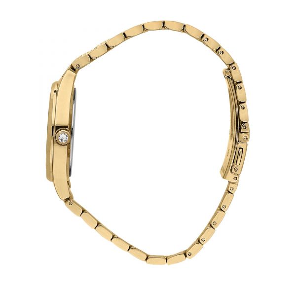 CHIARA FERRAGNI CONTEMPORARY 32MM 3H SILVER/WIHTE DIAL BRACELET YELLOW GOLD