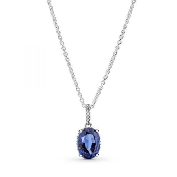PANDORA Collana Pietra Blu