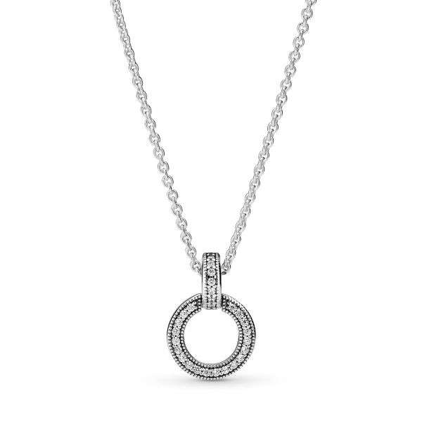 PANDORA Collana Doppio Cerchio
