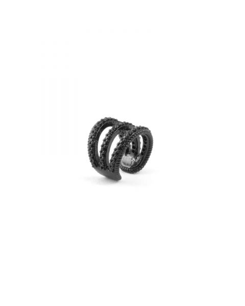 NOVE25 Earcuff Triple Black Tie