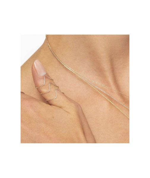 MAGIC WIRE VENUS Anello Spirale a 3 punte Oro Giallo 18kt