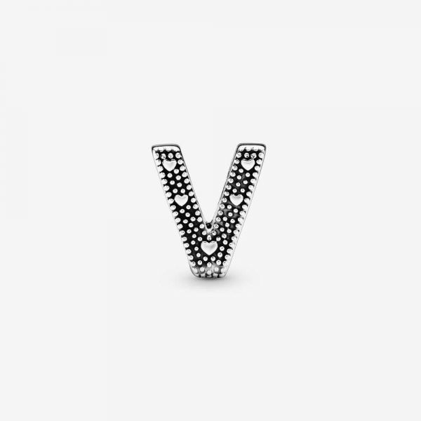 PANDORA Charm dell’alfabeto Lettera V
