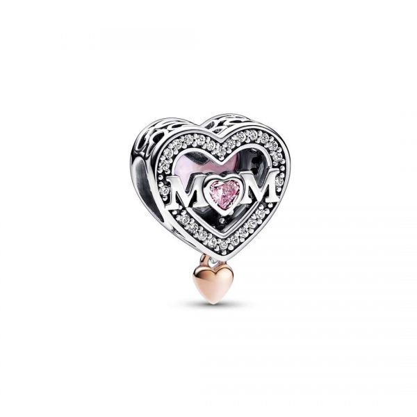 PANDORA Openwork Mamma con Cuore Pendente