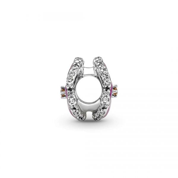 PANDORA Charm Viola del Pensiero Rosa 