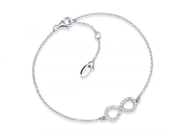 AMEN  Bracciale in AG925 e zirconi bianchi   (Lung. 16+3 Lung.centrale 2cm)