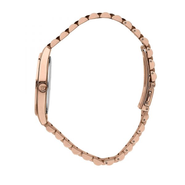 CHIARA FERRAGNI EVERYDAY 32MM 3H SILVER DIAMOND DUST DIAL BRACELET ROSE GOLD