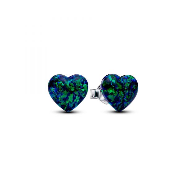 PANDORA Cuori Opali Verdi e Blu