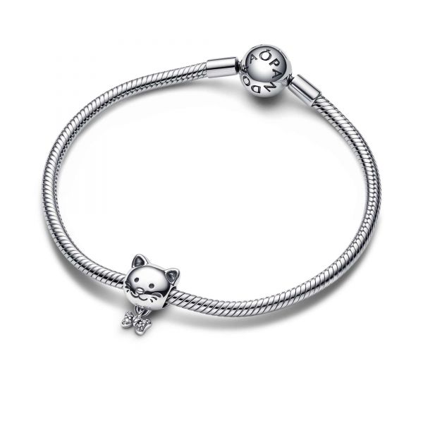 PANDORA Charm Gattino con Fiocco