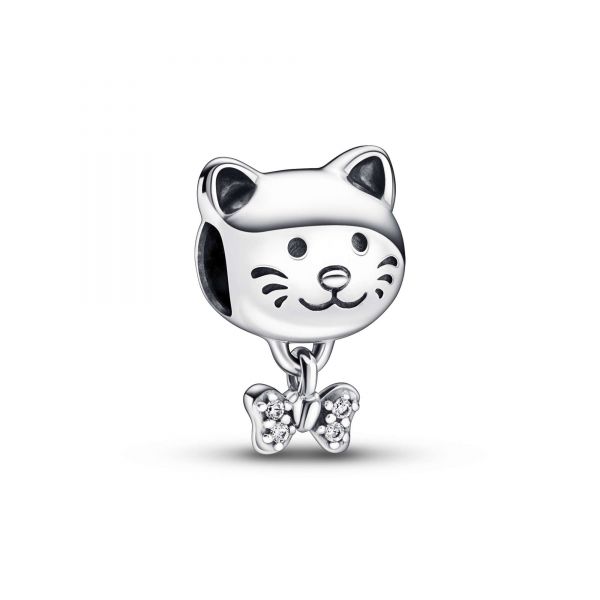 PANDORA Charm Gattino con Fiocco