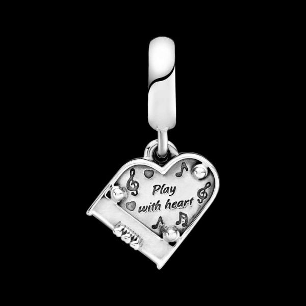 PANDORA Charm pendente Pianoforte a cuore