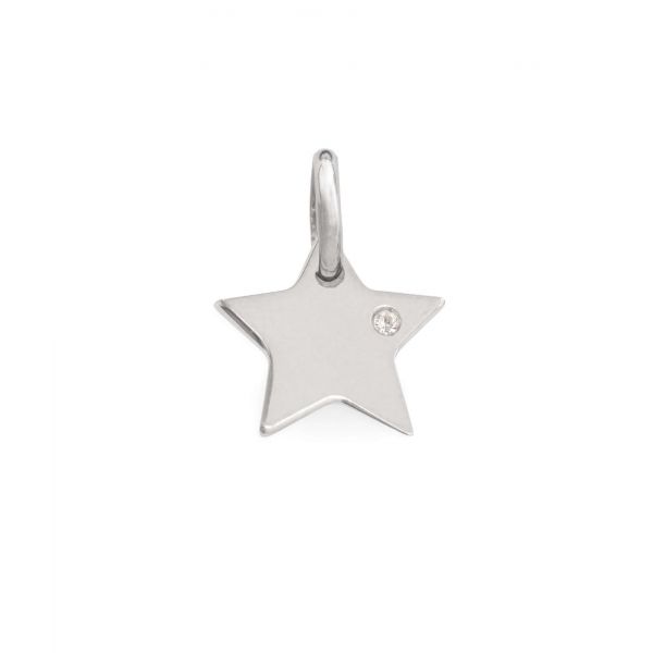 ALISEI Pendente Stella Lucido Ag 925 Zircone Bianco