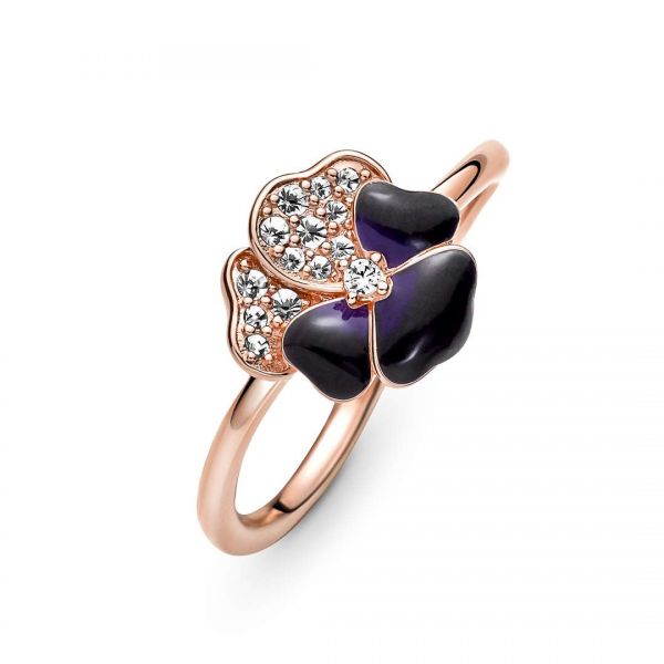 PANDORA Anello Viola  del Pensiero Luminosa