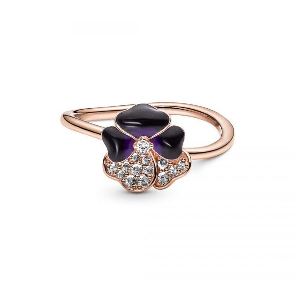 PANDORA Anello Viola  del Pensiero Luminosa