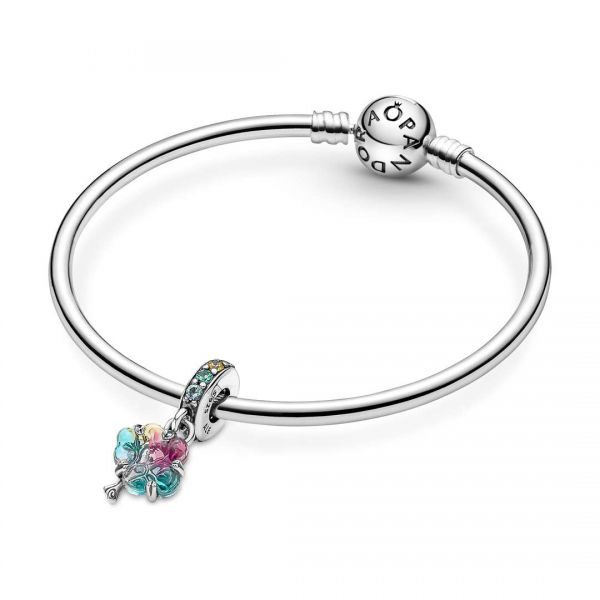 PANDORA Charm Pendente Albero Arcobaleno Vetro di Murano 