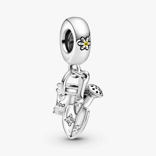 PANDORA Charm pendente Annaffiatoio e paletta