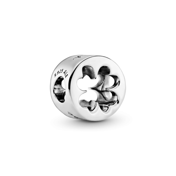 PANDORA Charm openwork con quadrifoglio Fortuna