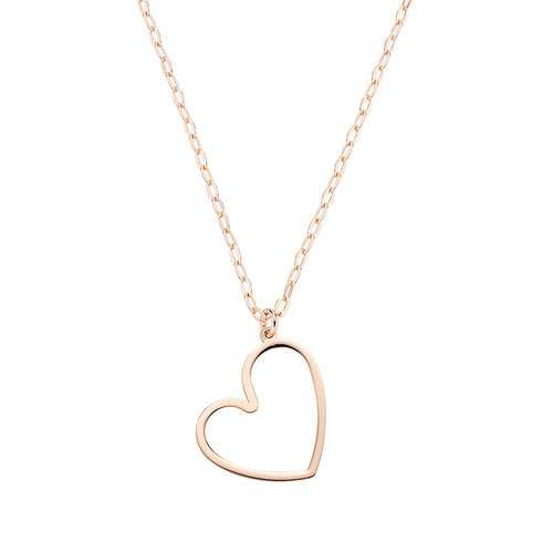AMEN  Collana Sagoma Cuore Rosè
