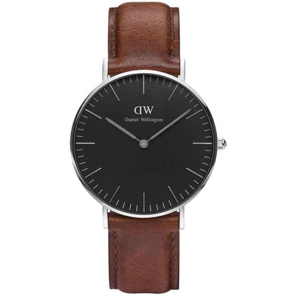 DANIEL WELLINGTON DANIEL WELLINGTON Classic St. Mawes Silver 36mm Black