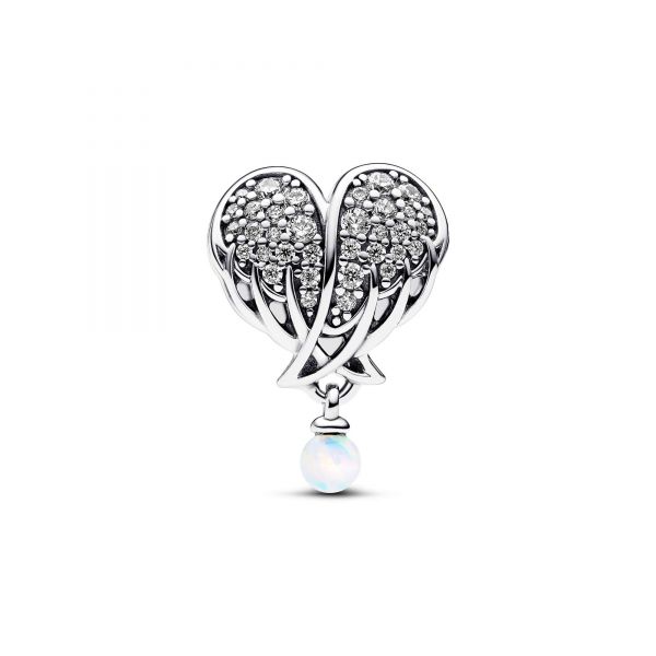 PANDORA Charm Cuore Ali d'Angelo