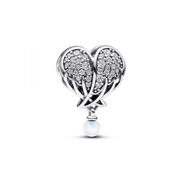 PANDORA Charm Cuore Ali d'Angelo