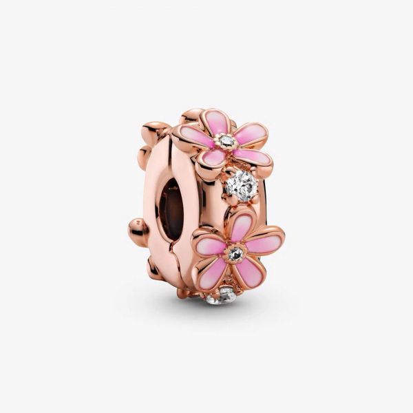 PANDORA Clip Margherita rosa