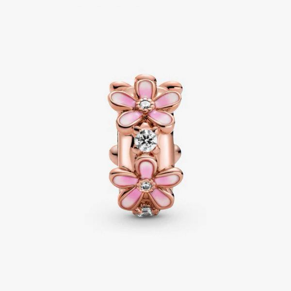 PANDORA Clip Margherita rosa