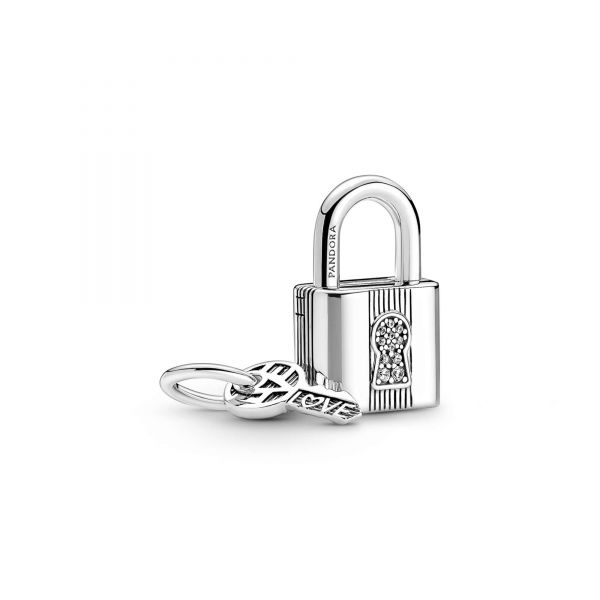 PANDORA Charm Pendente Lucchetto e Chiave dell'Amore