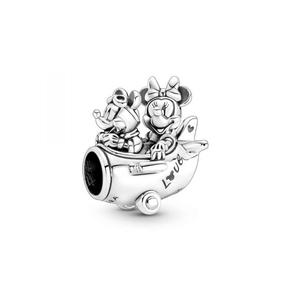 PANDORA Disney, charm L'aereo di Mickey Mouse & Minnie