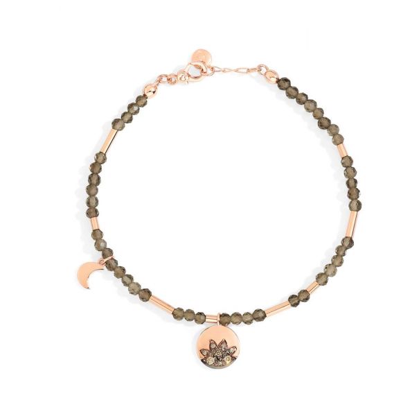 DoDo Bracciale Moon & Sun Quarzo Fumé