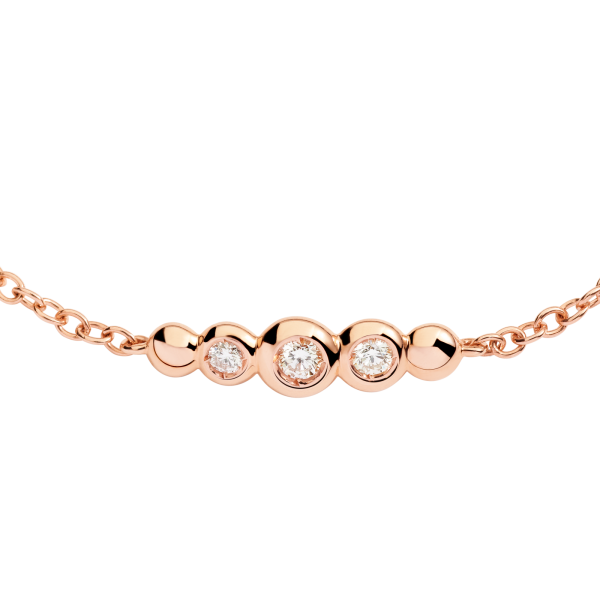 DoDo Bracciale Bollicine Oro Rosa Pietre Colorate
