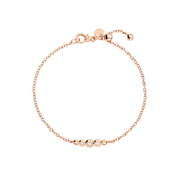 DoDo Bracciale Bollicine Oro Rosa Pietre Colorate