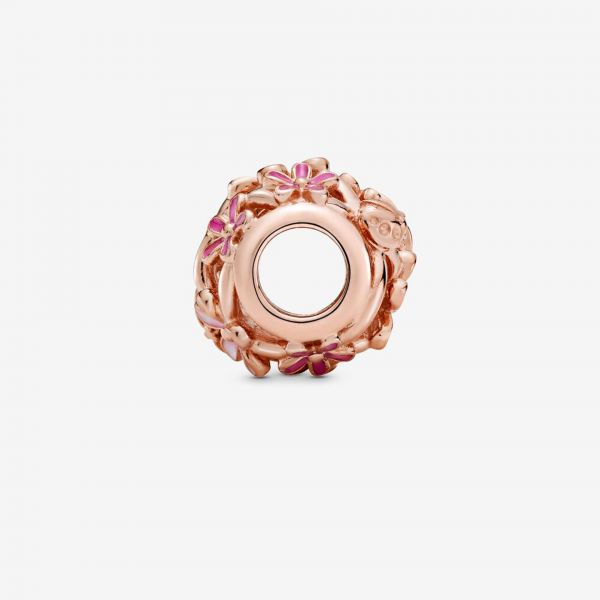 PANDORA Charm Margherita rosa openwork