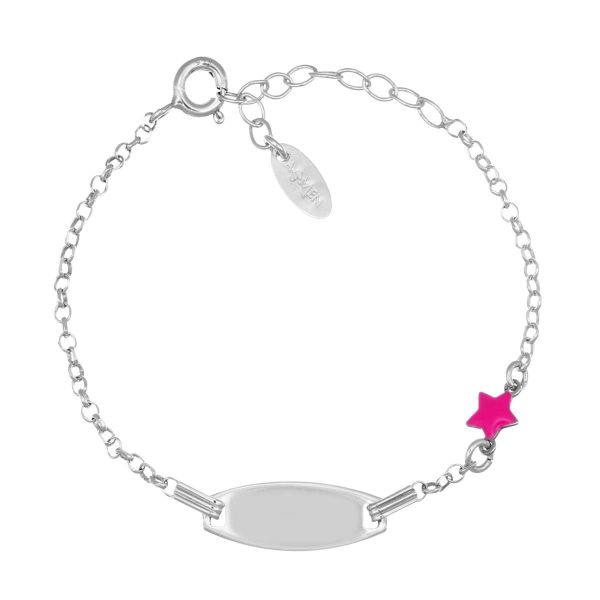 AMEN  Bracciale Junior con Targhetta e Stella