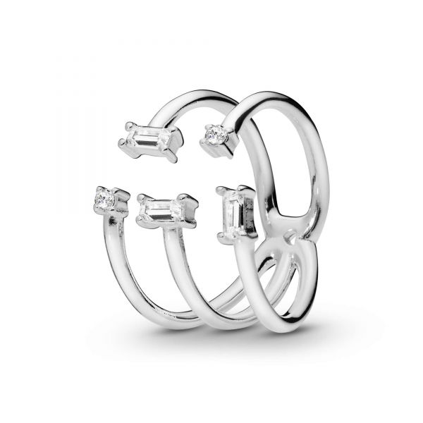 PANDORA Anello aperto Frammenti di ghiaccio