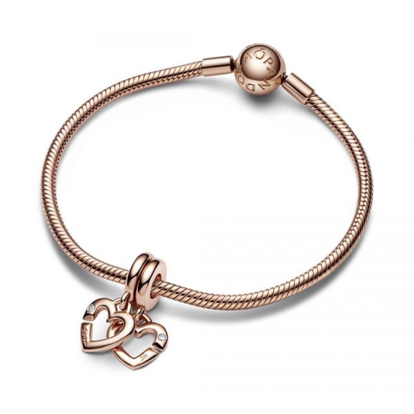 PANDORA Pendente Sorelle Rose