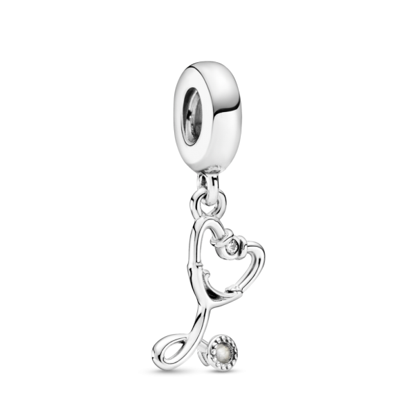 PANDORA Charm pendente con cuore Stetoscopio