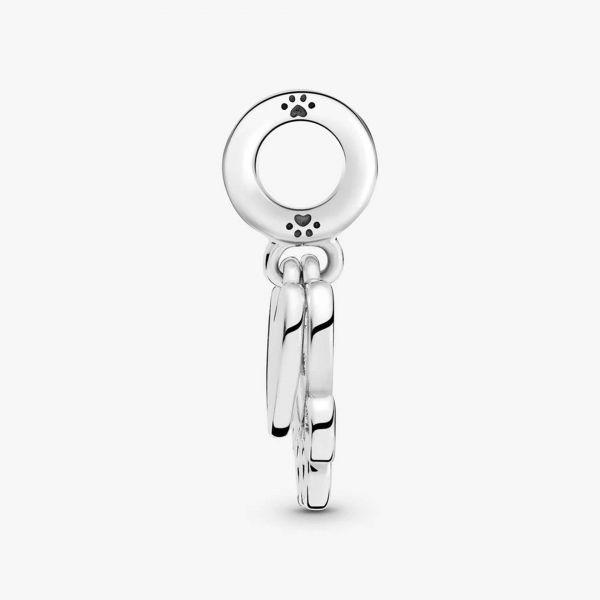 PANDORA Charm pendente Impronta di zampa e cuori