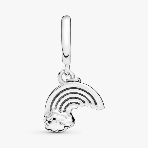 PANDORA Charm pendente Arcobaleno e nuvole