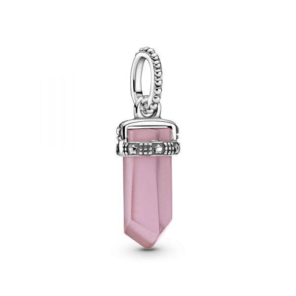 PANDORA Pendente Amuleto rosa