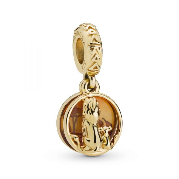 PANDORA Disney Simba and Mufasa Pandora Shine dangle with