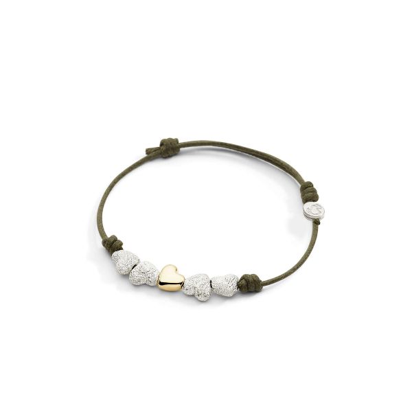 DoDo Componente Cuore  In Ag Effetto Diamantato 