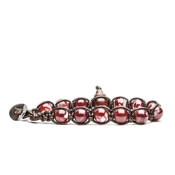 TAMASHII TAMASHII Bracciali Pietra Dura Agata Rosso Scuro