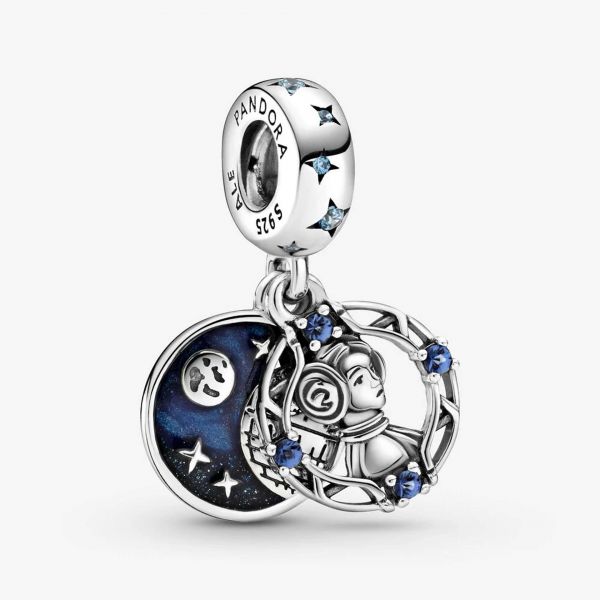 PANDORA Star Wars, charm pendente doppio Principessa Leila