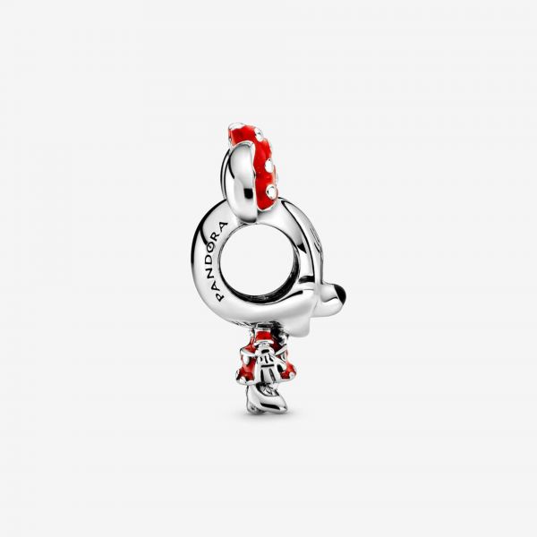 PANDORA Disney, Charm Minnie con abito e fiocco a pois